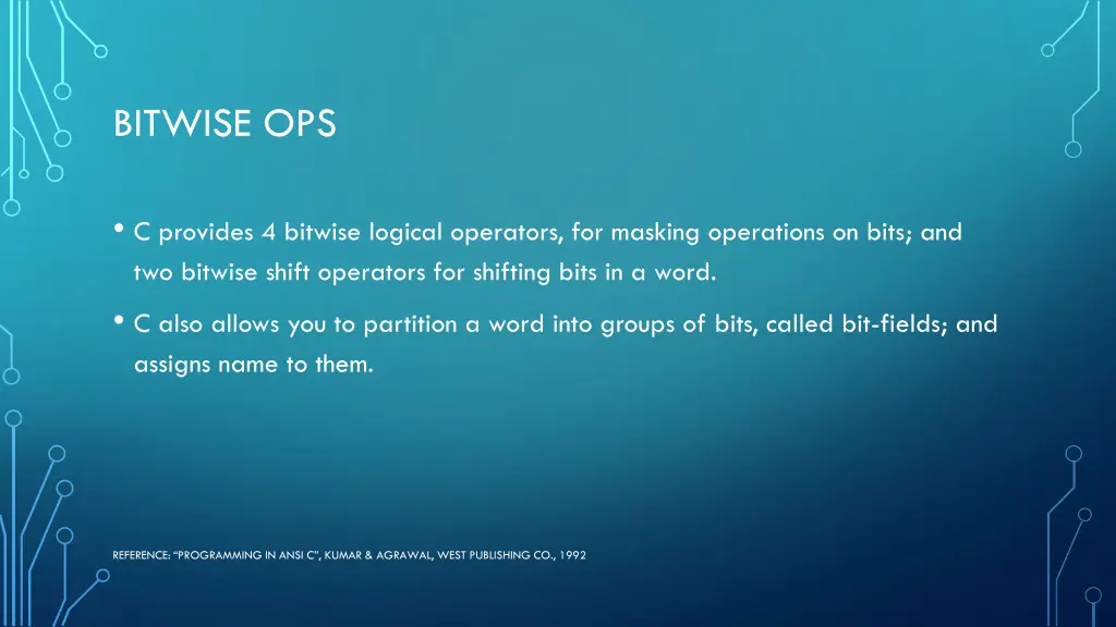 bitwise ops