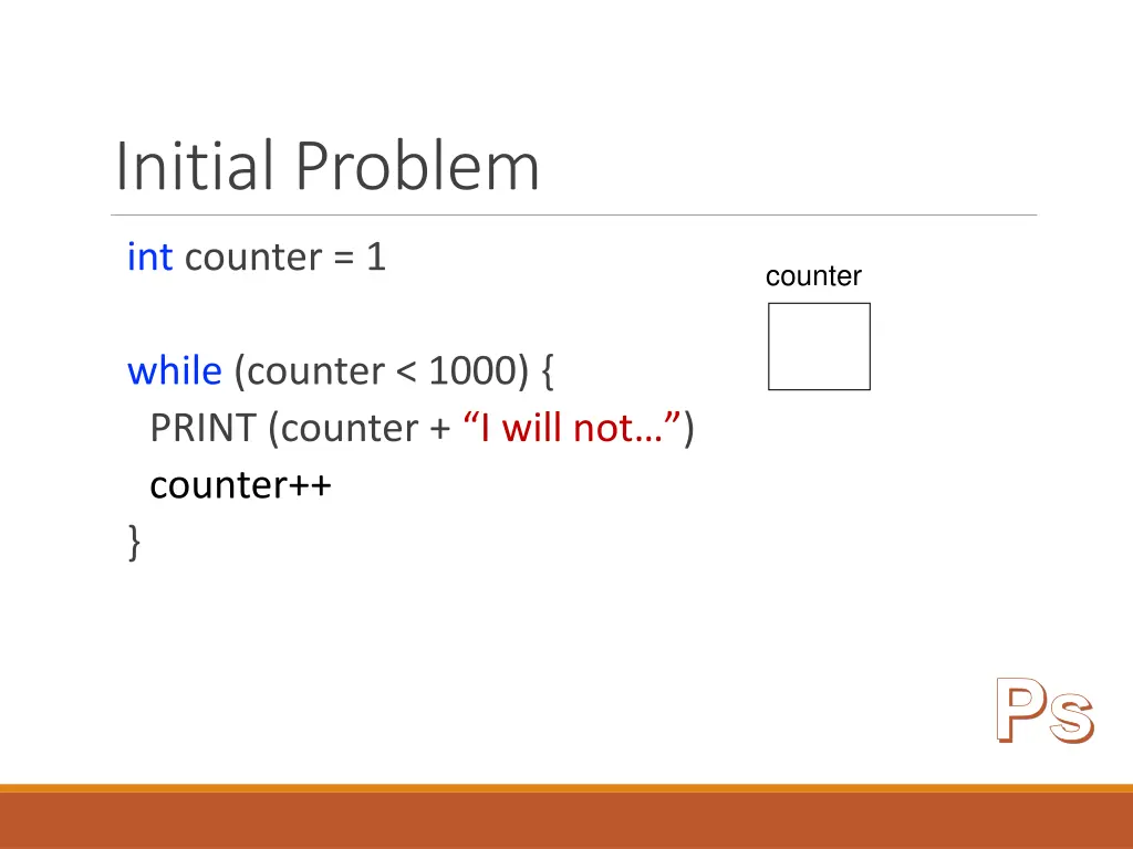 initial problem