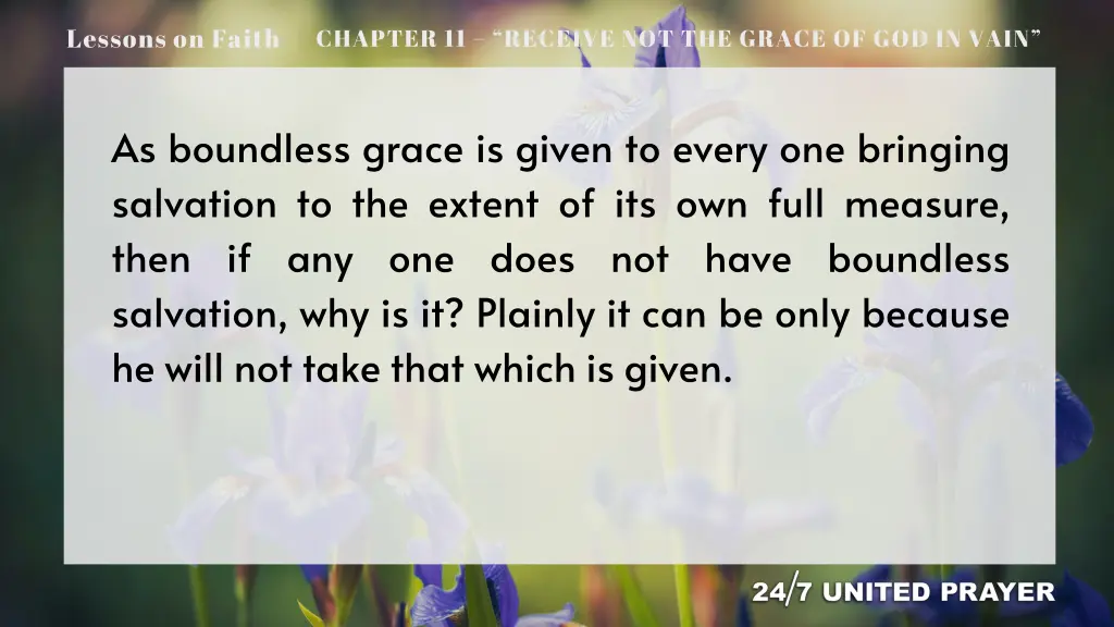 lessons on faith 10