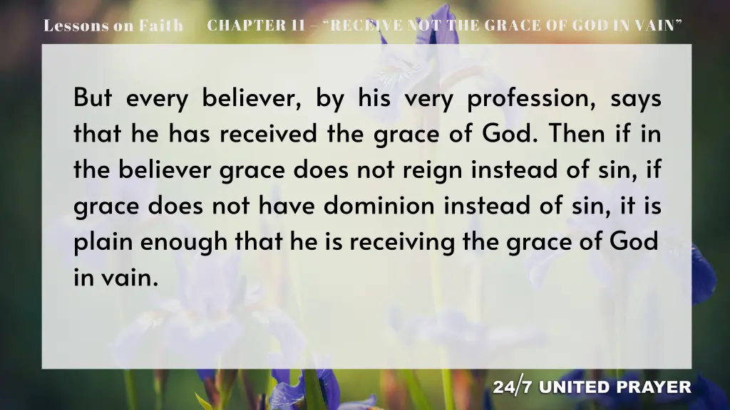lessons on faith 13