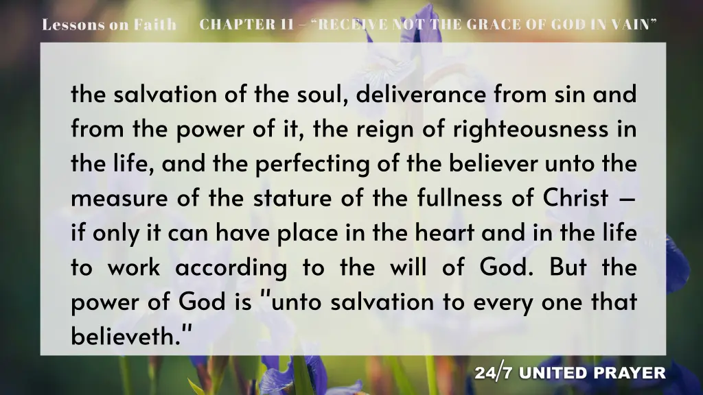 lessons on faith 16