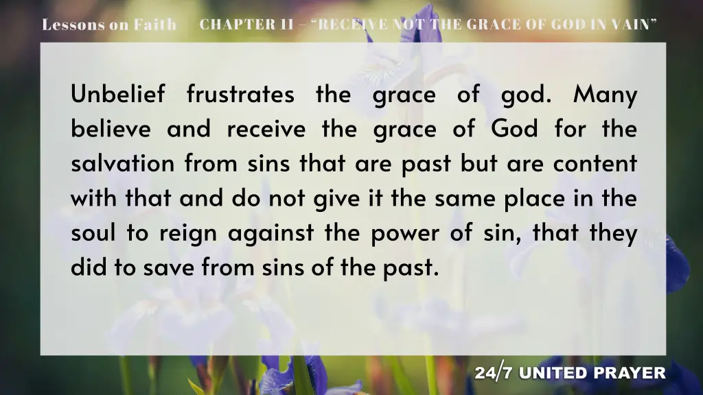 lessons on faith 17