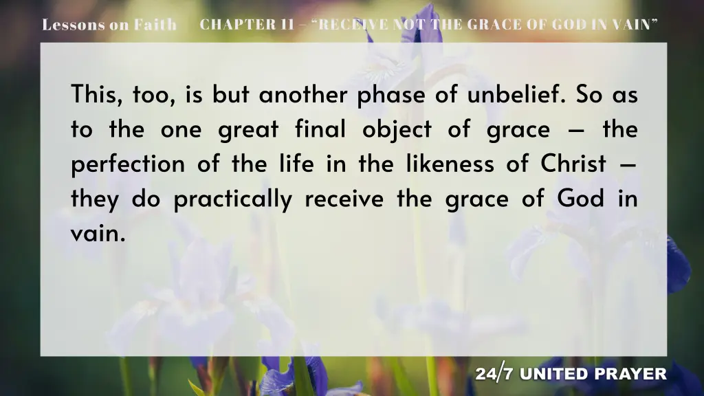 lessons on faith 18