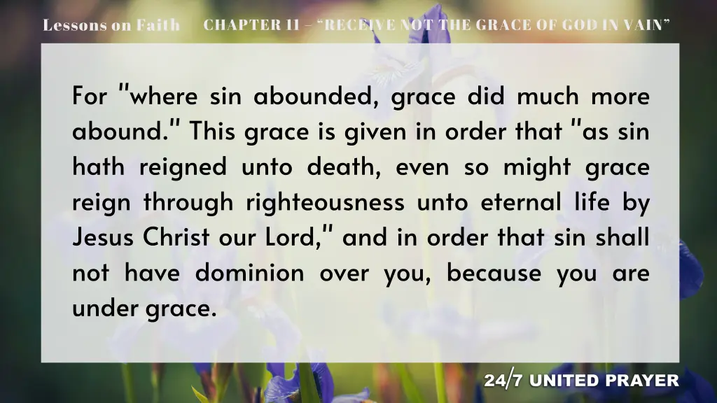 lessons on faith 5