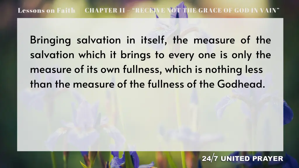 lessons on faith 9