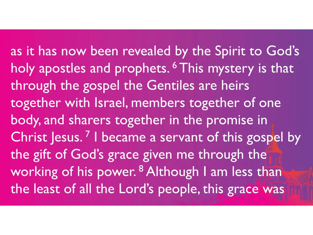 as it has now been revealed by the spirit