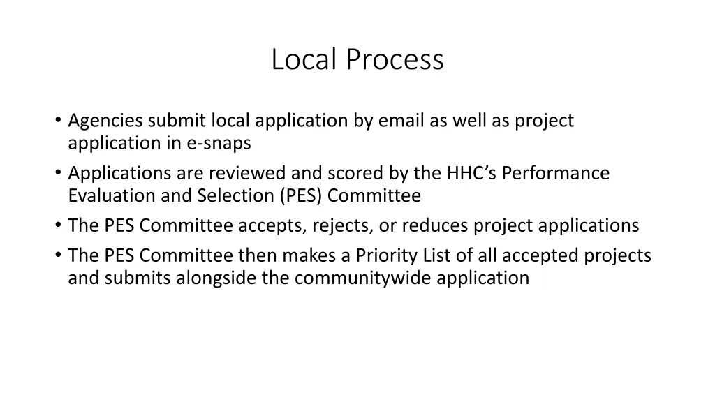 local process