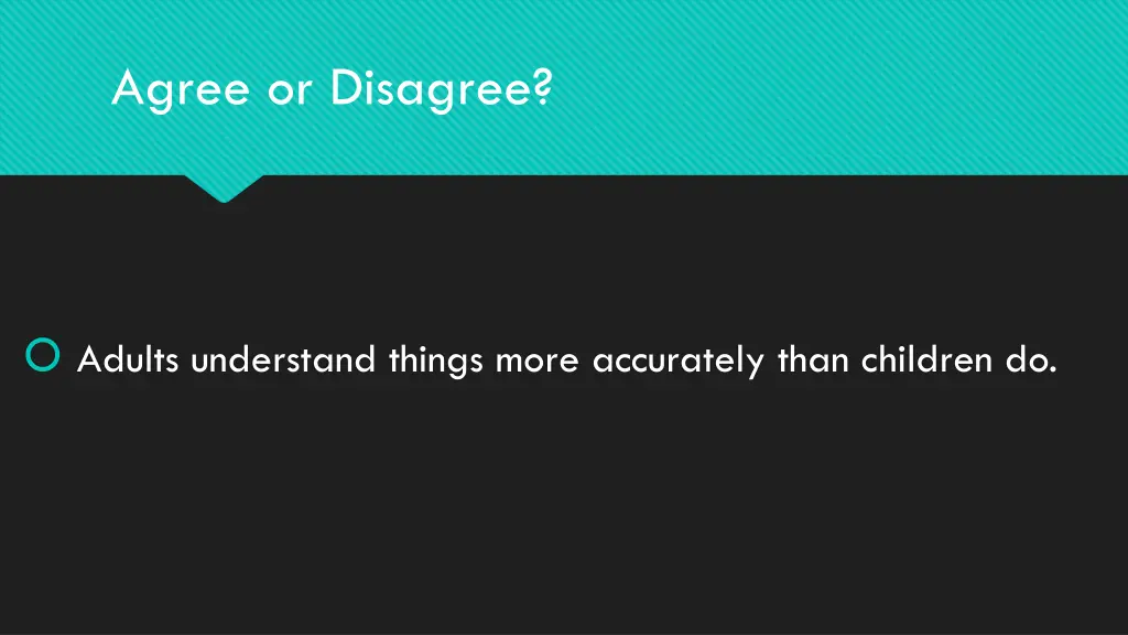 agree or disagree 1