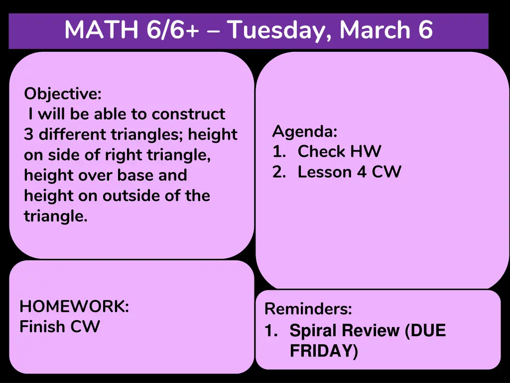 math 6 6 tuesday march 6