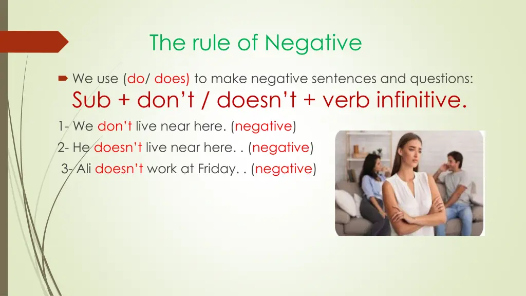 the rule of negative