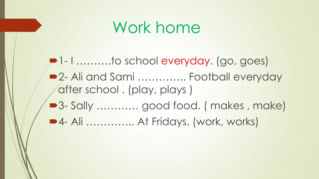 work home
