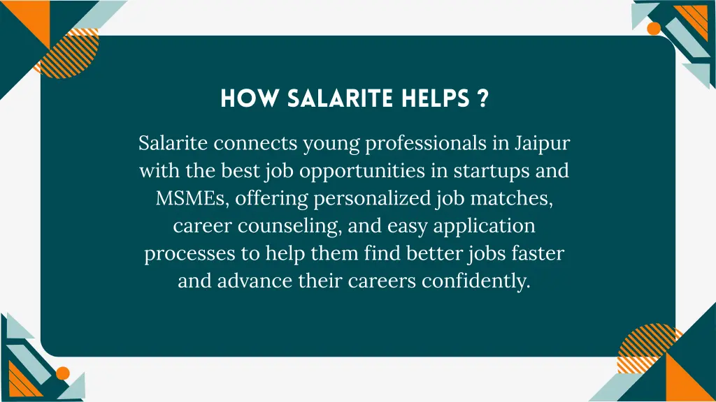 how salarite helps