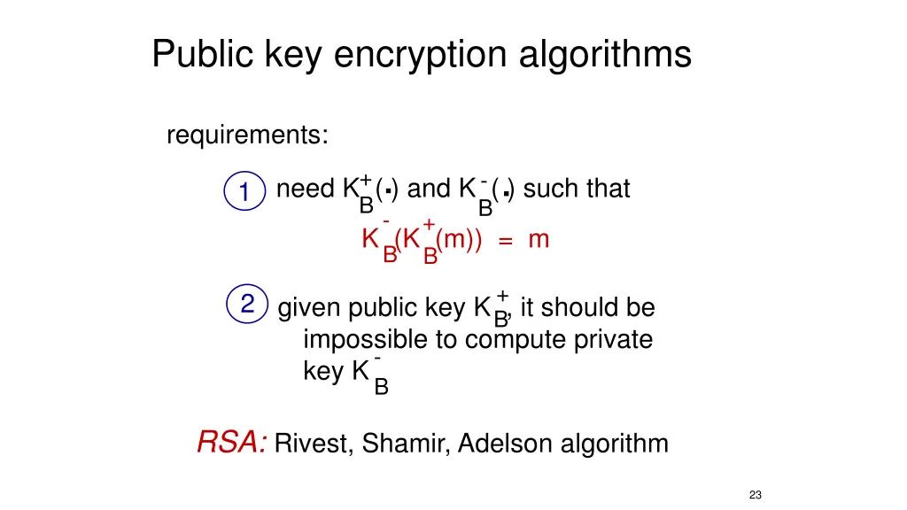 public key encryption algorithms