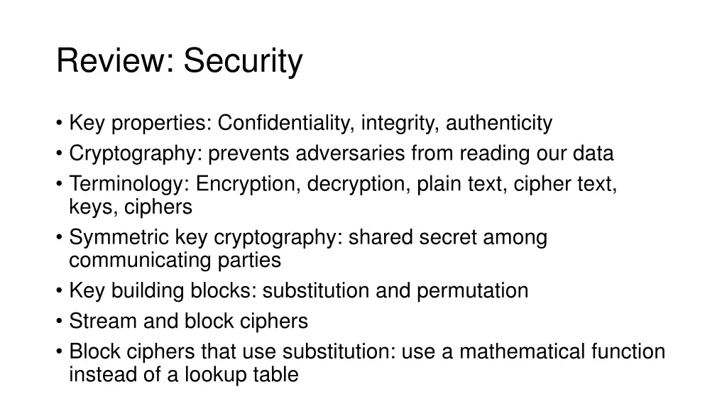 review security