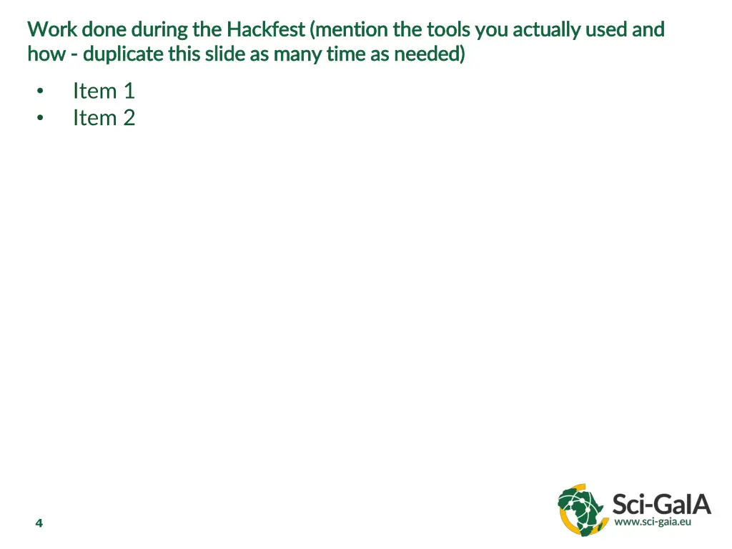 work done during the hackfest mention the tools