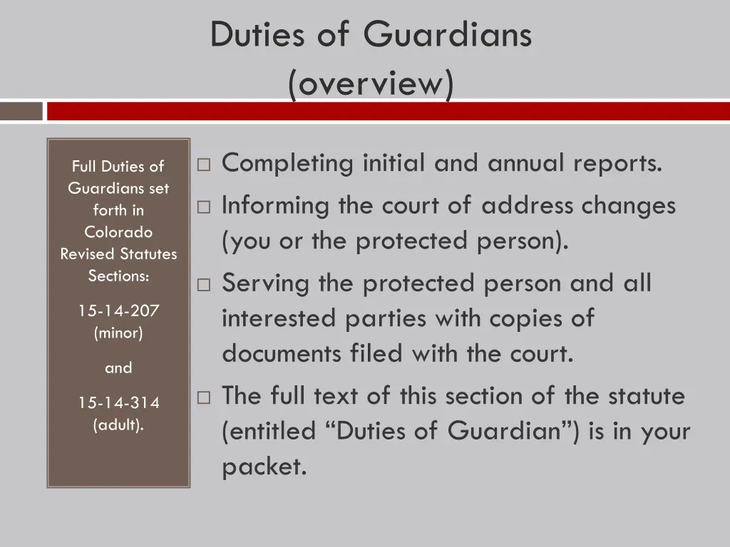duties of guardians overview 1