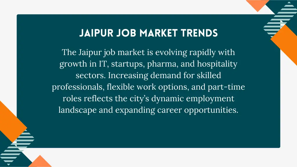 the jaipur job market is evolving rapidly with