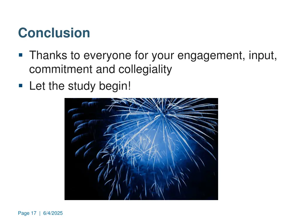conclusion