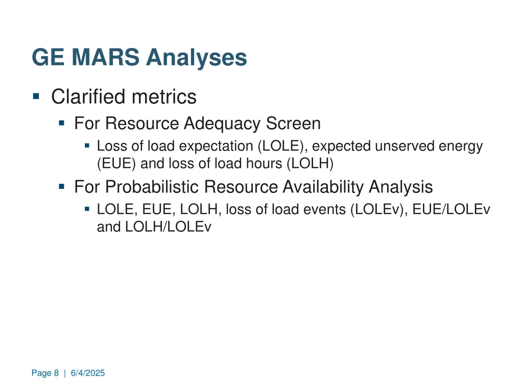 ge mars analyses 2