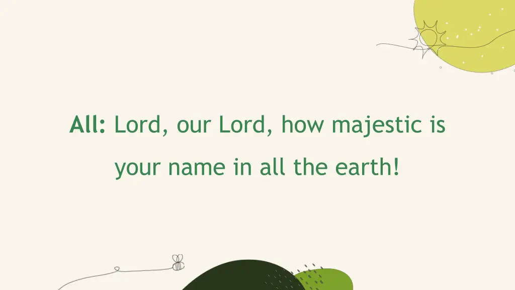 all lord our lord how majestic is 4