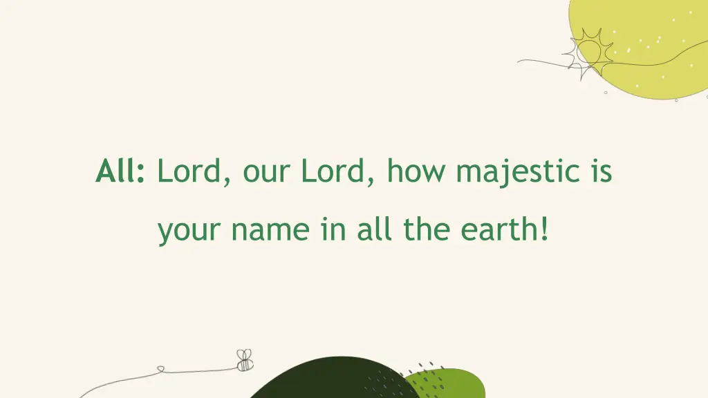all lord our lord how majestic is 5