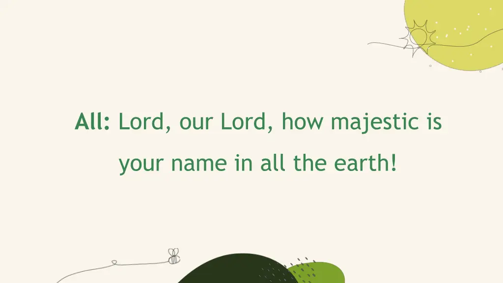 all lord our lord how majestic is 6