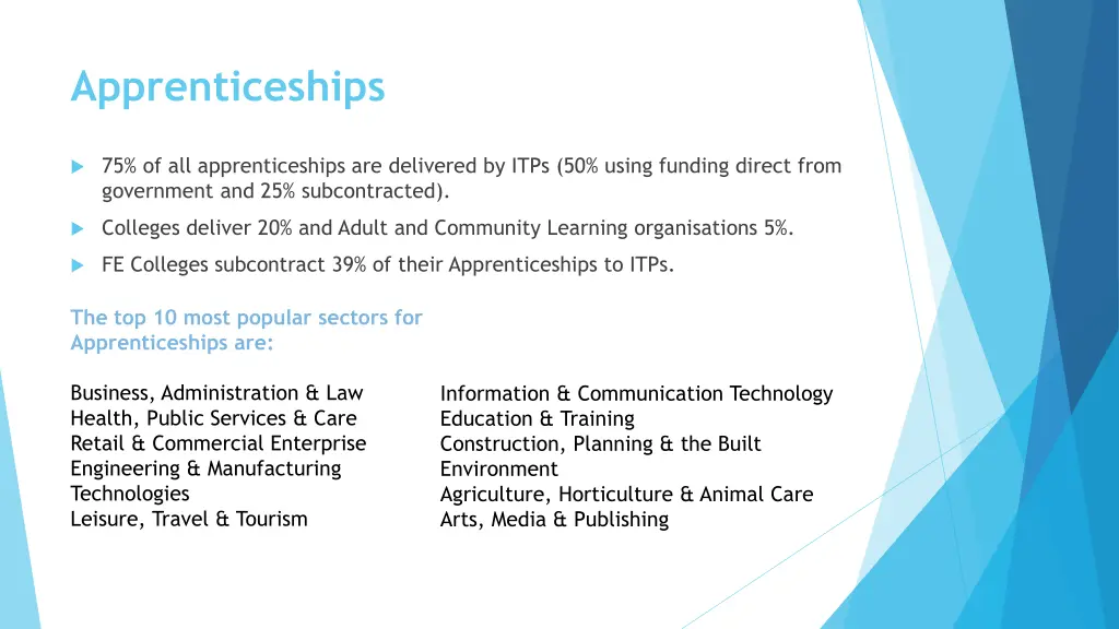 apprenticeships