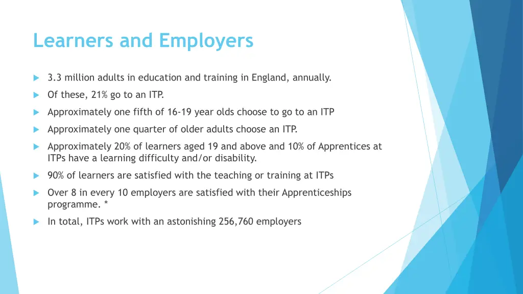 learners and employers