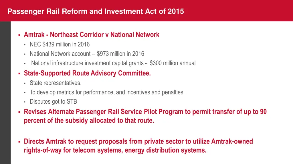 passenger rail reform and investment act of 2015
