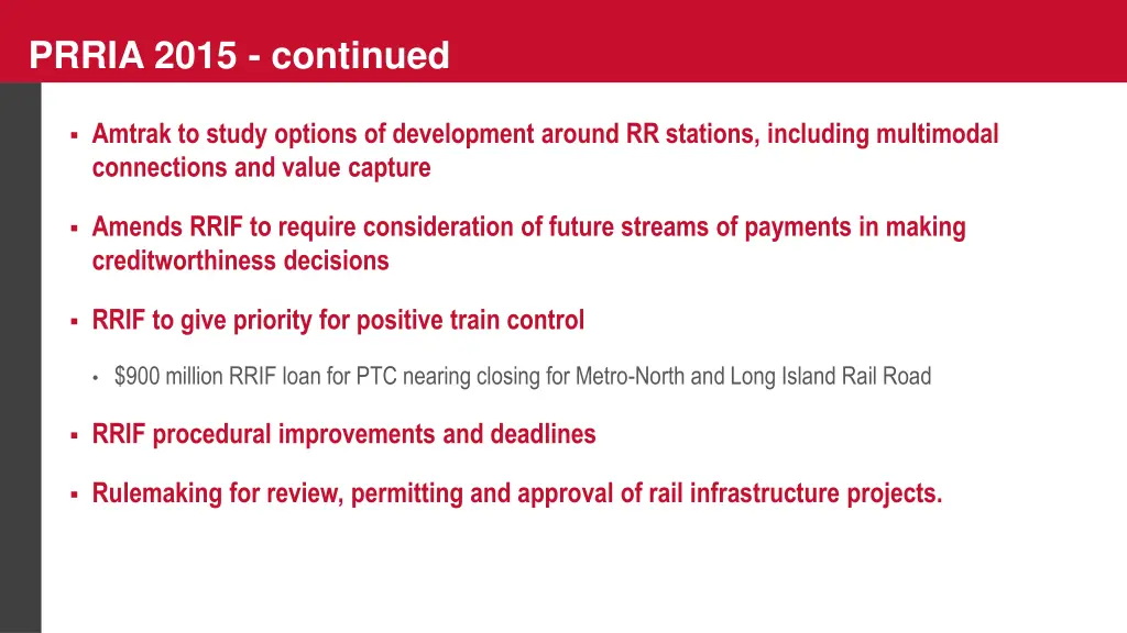 prria 2015 continued