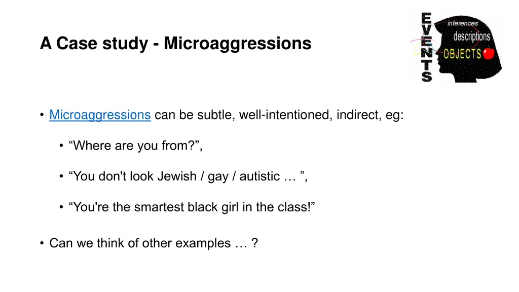 a case study microaggressions