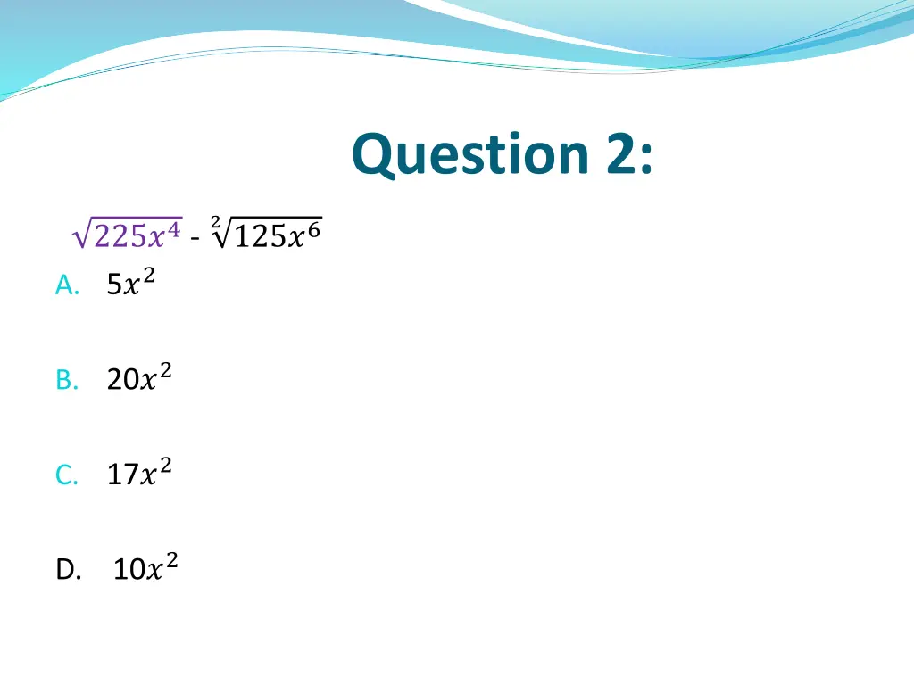 question 2