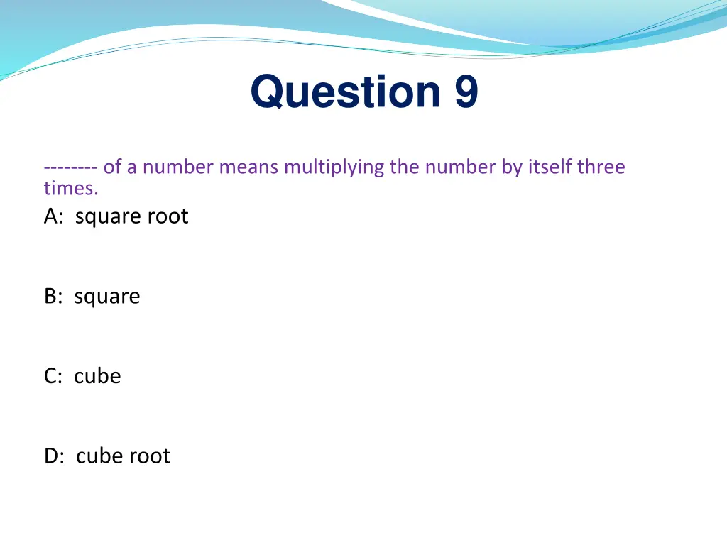 question 9