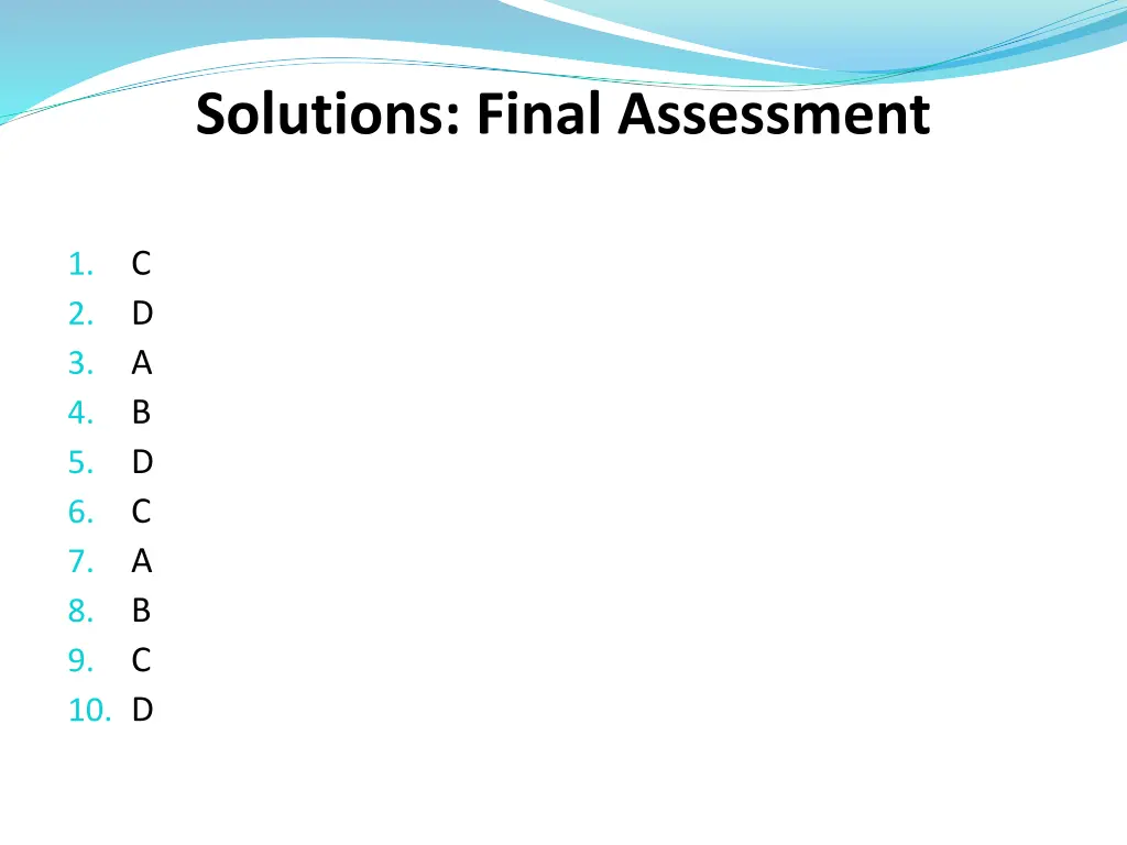 solutions final assessment