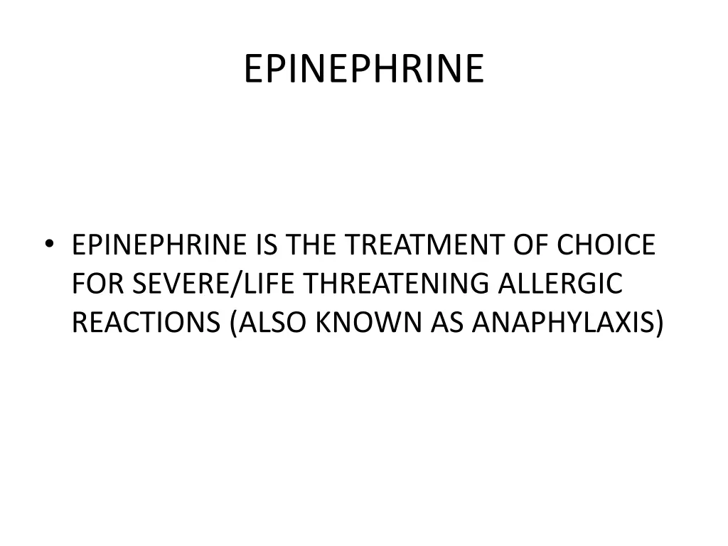 epinephrine