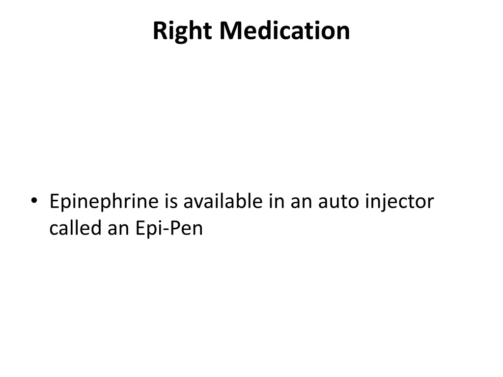 right medication