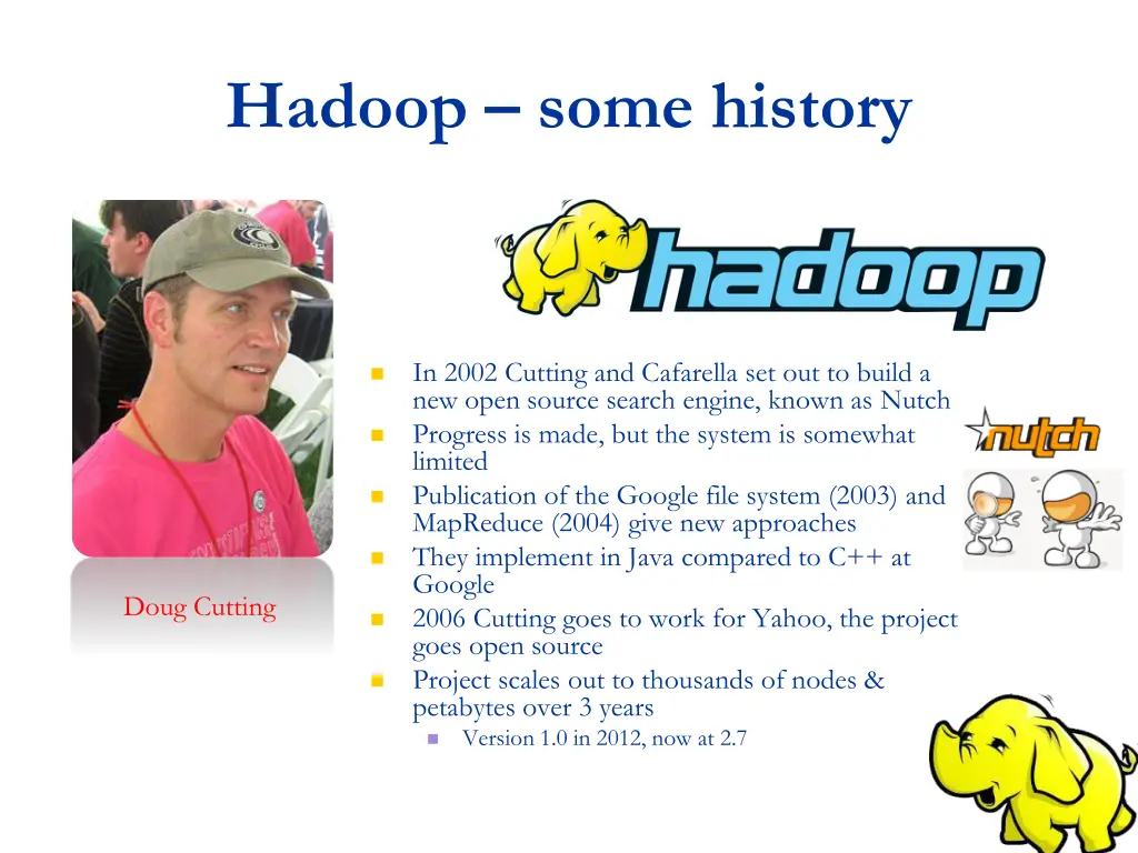 hadoop some history