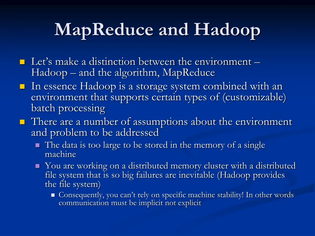 mapreduce and hadoop