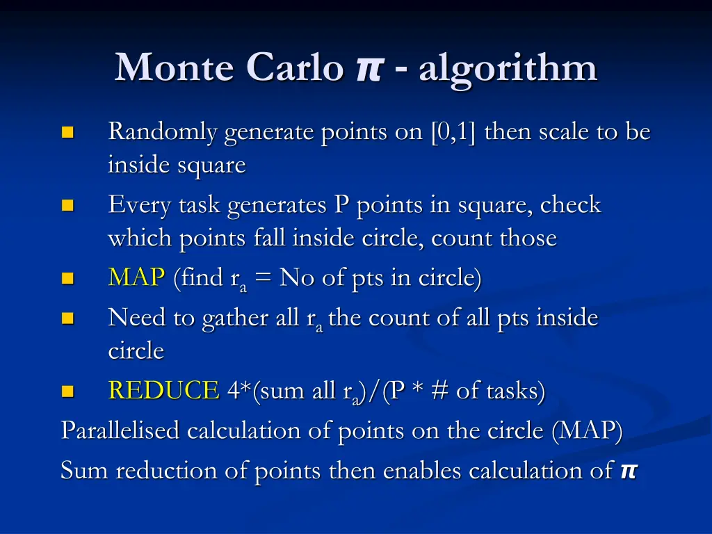 monte carlo algorithm