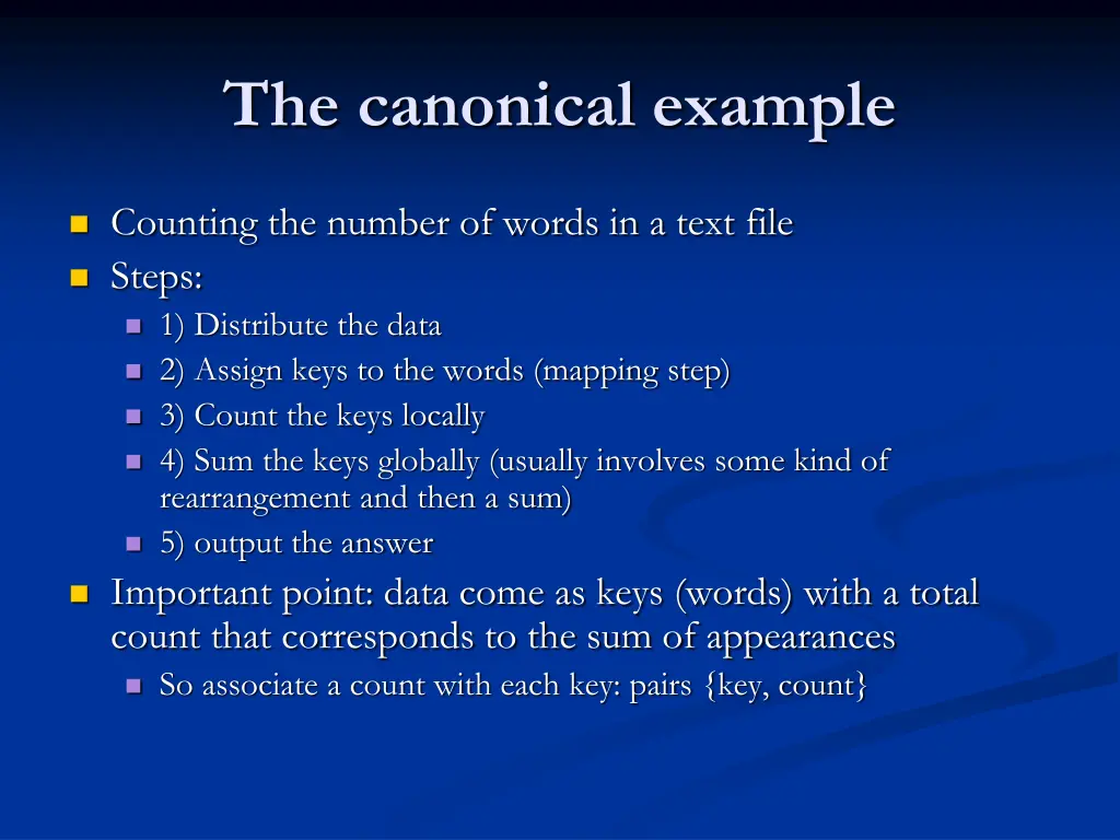 the canonical example