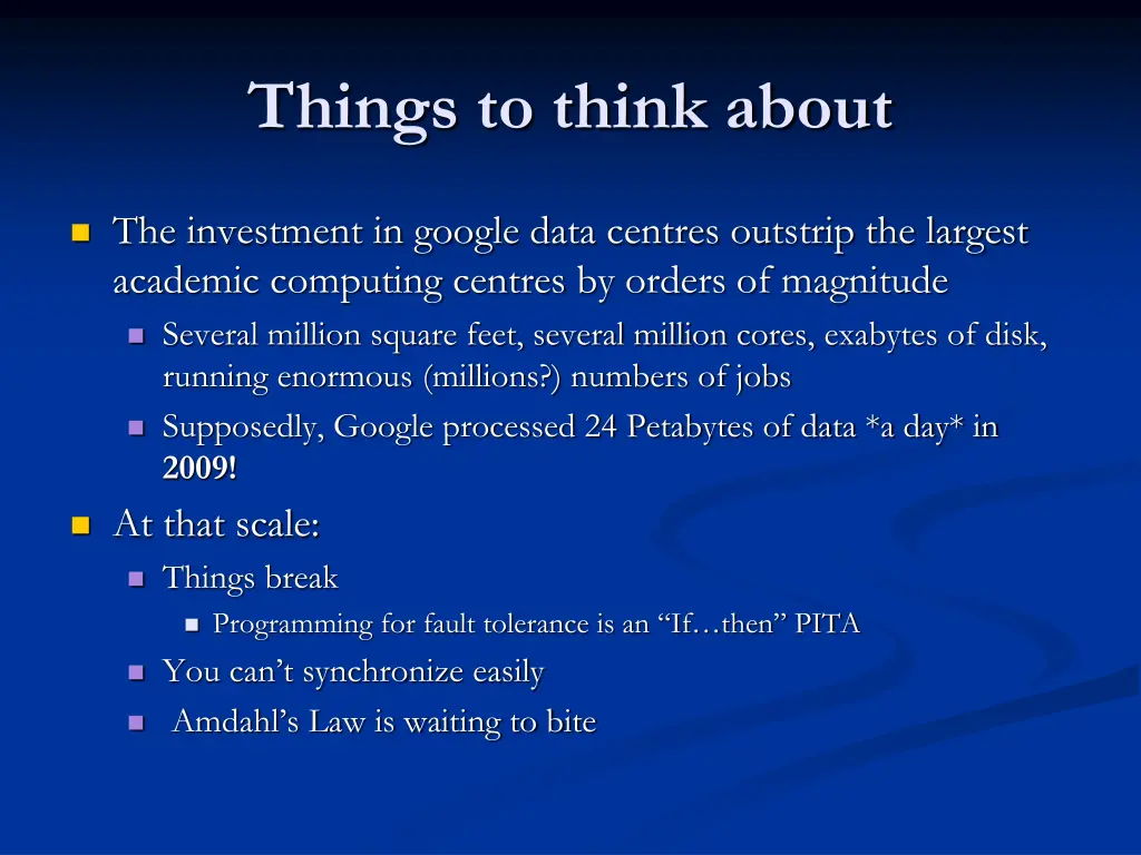things to think about