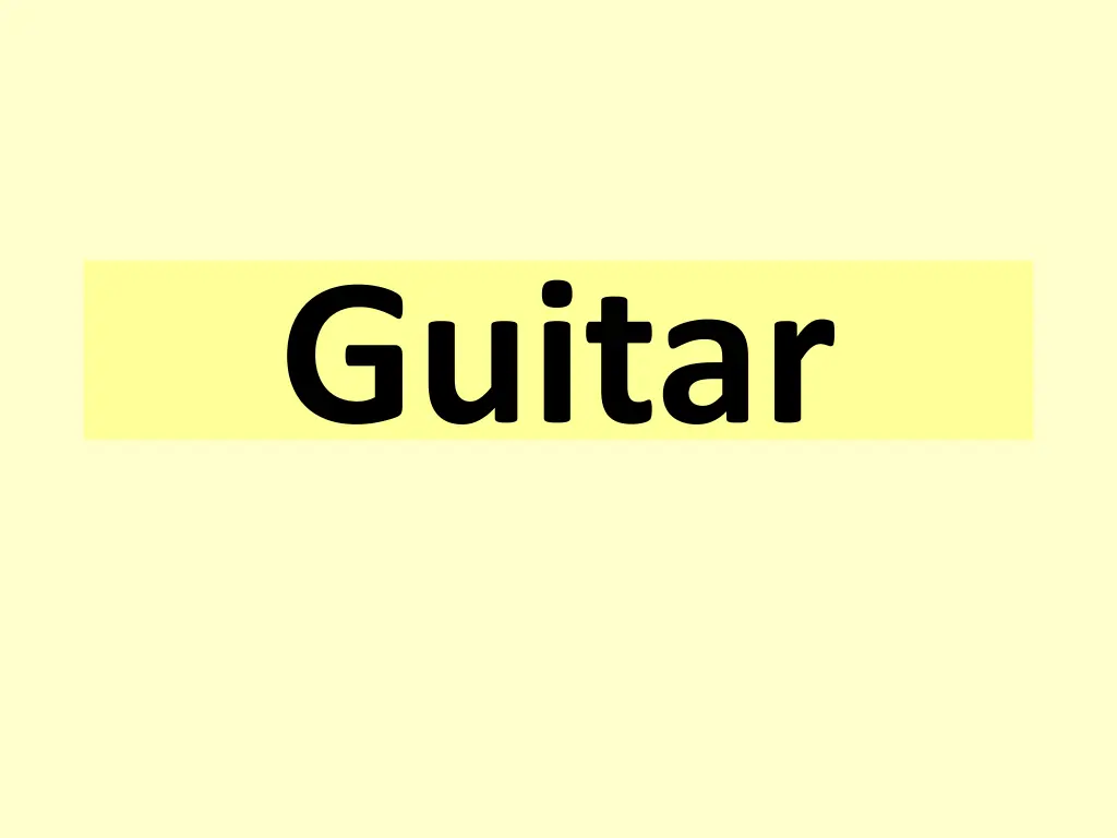 guitar