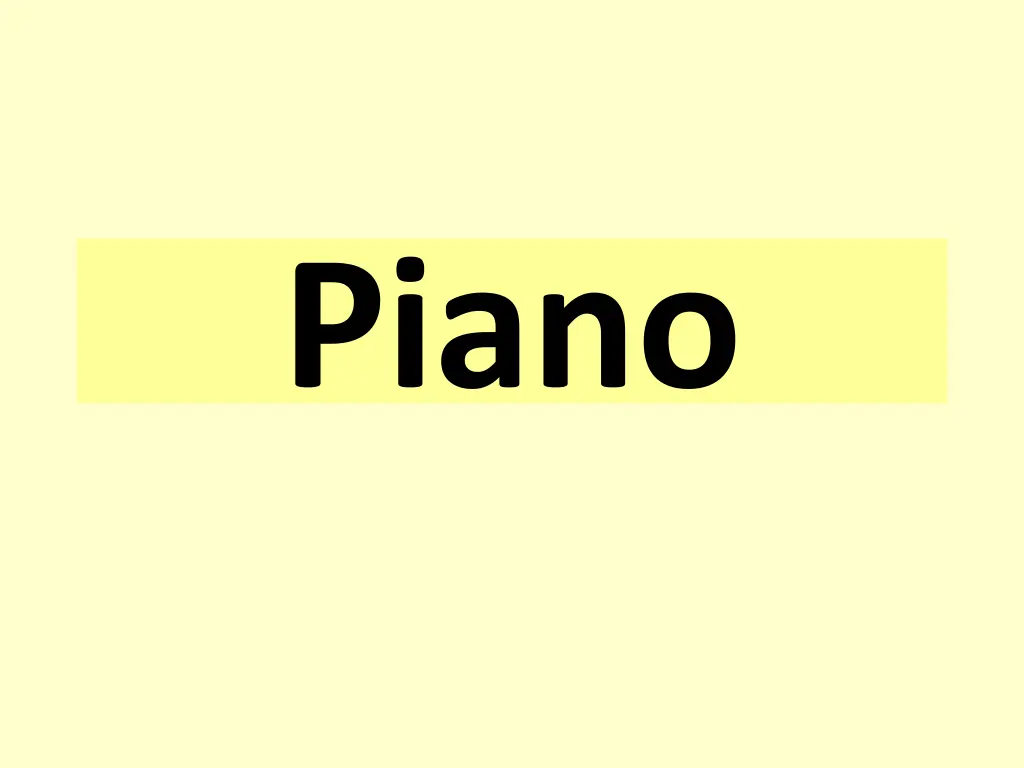 piano