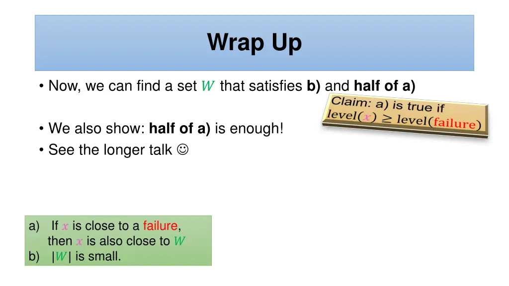 wrap up