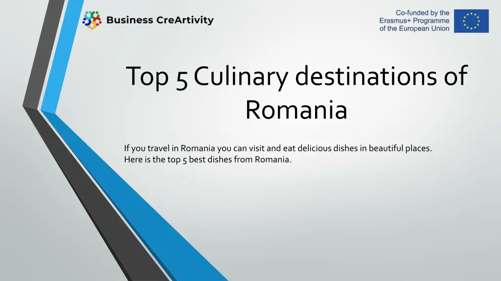 top 5 culinary destinations of romania