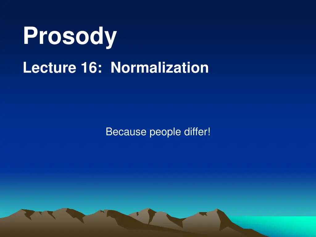 prosody 1