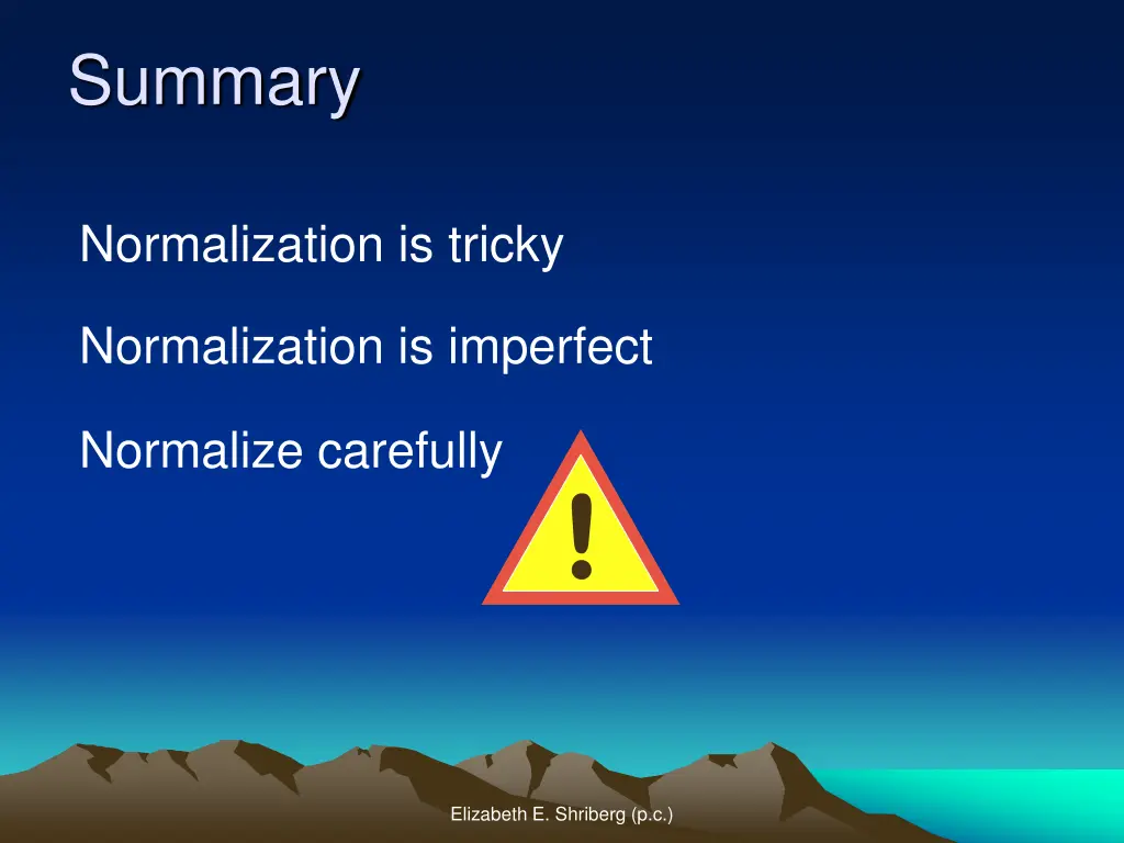 summary