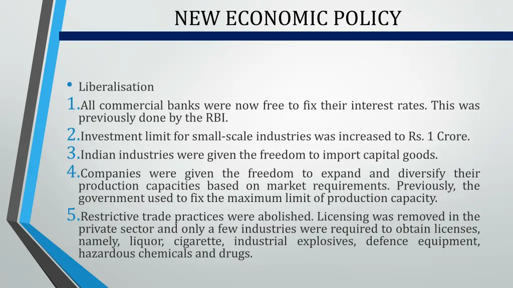 new economic policy 6