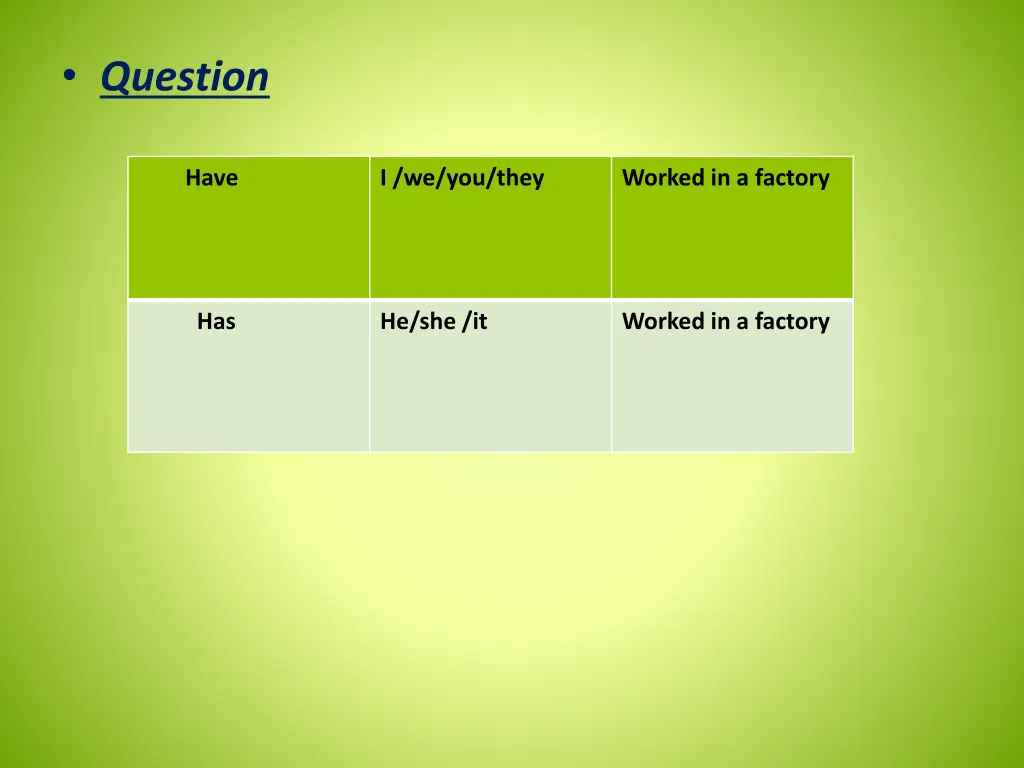 question