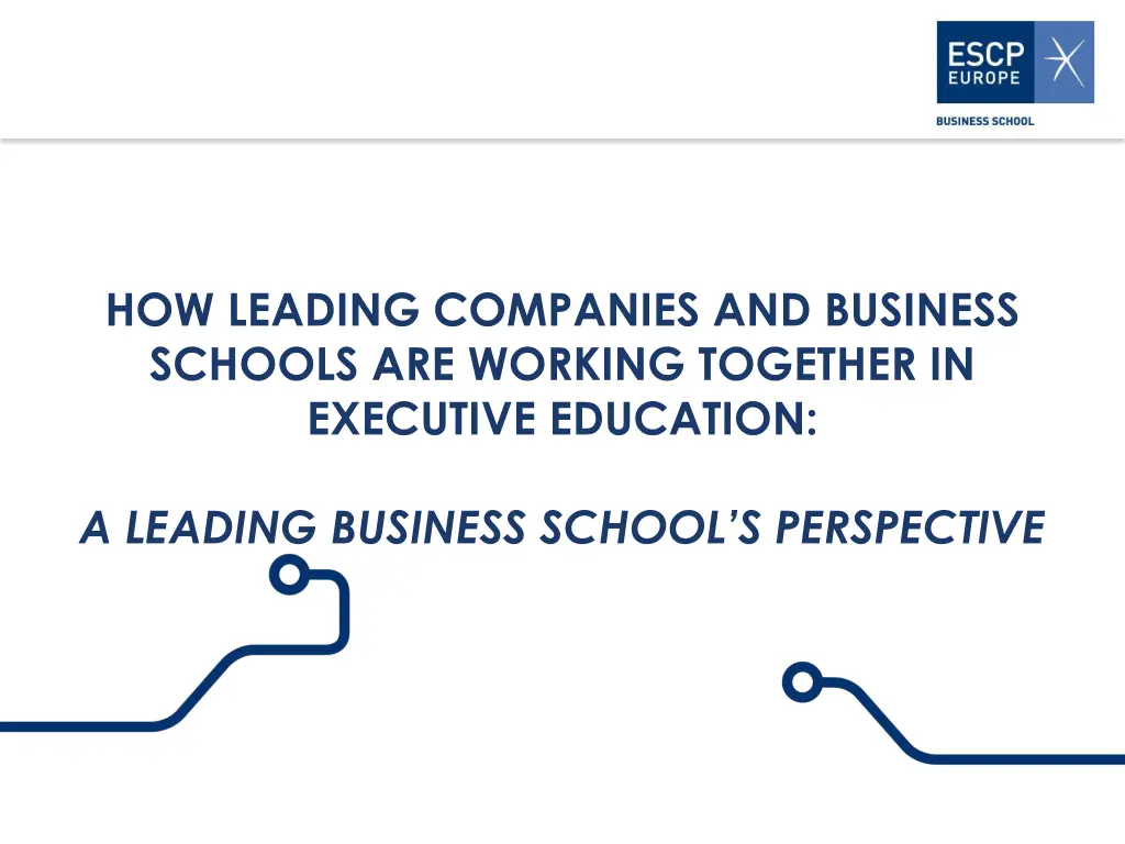 how leading companies and business schools